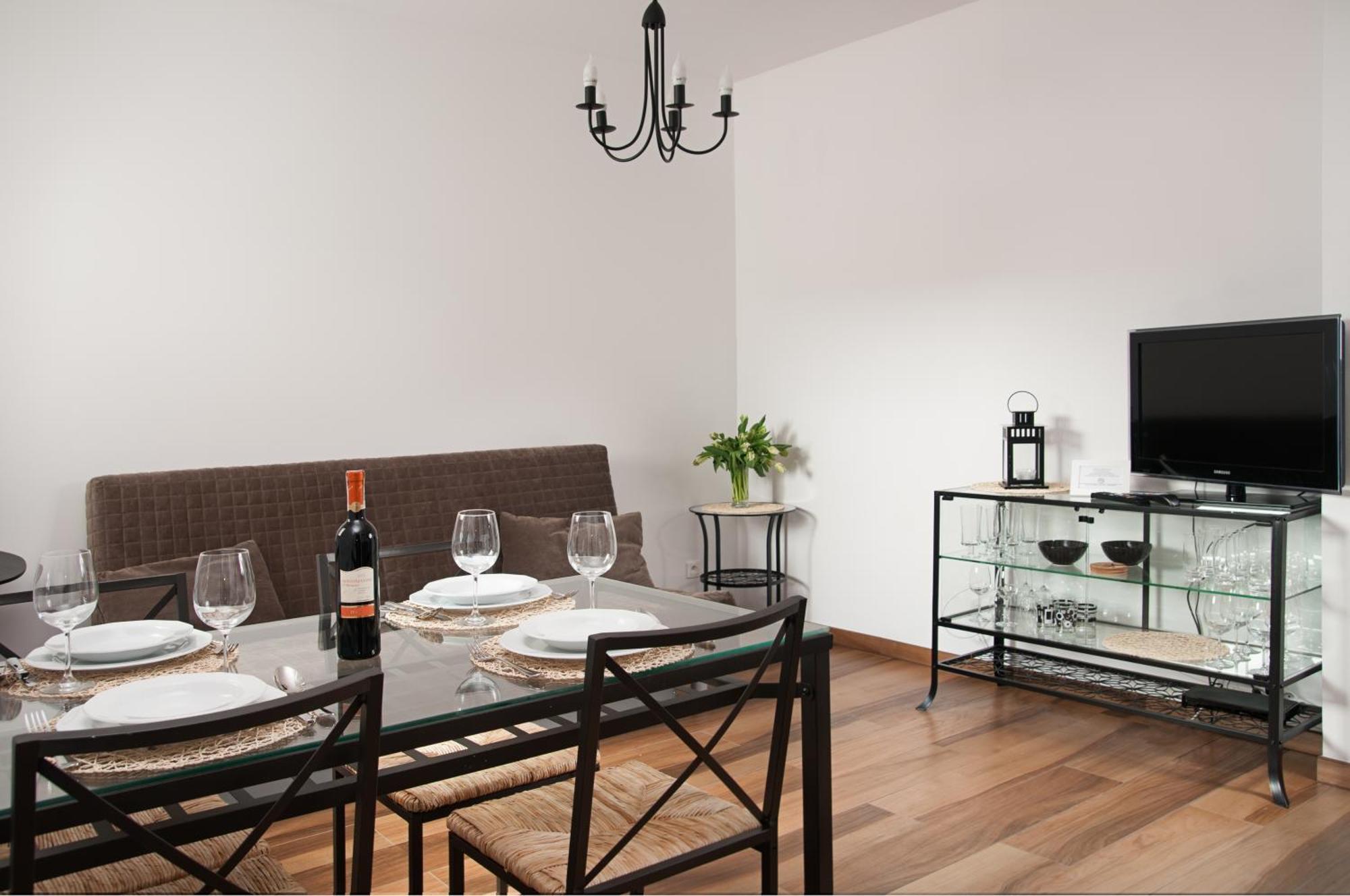 Waterlane Pool & Gym Apartments Gdańsk Rum bild